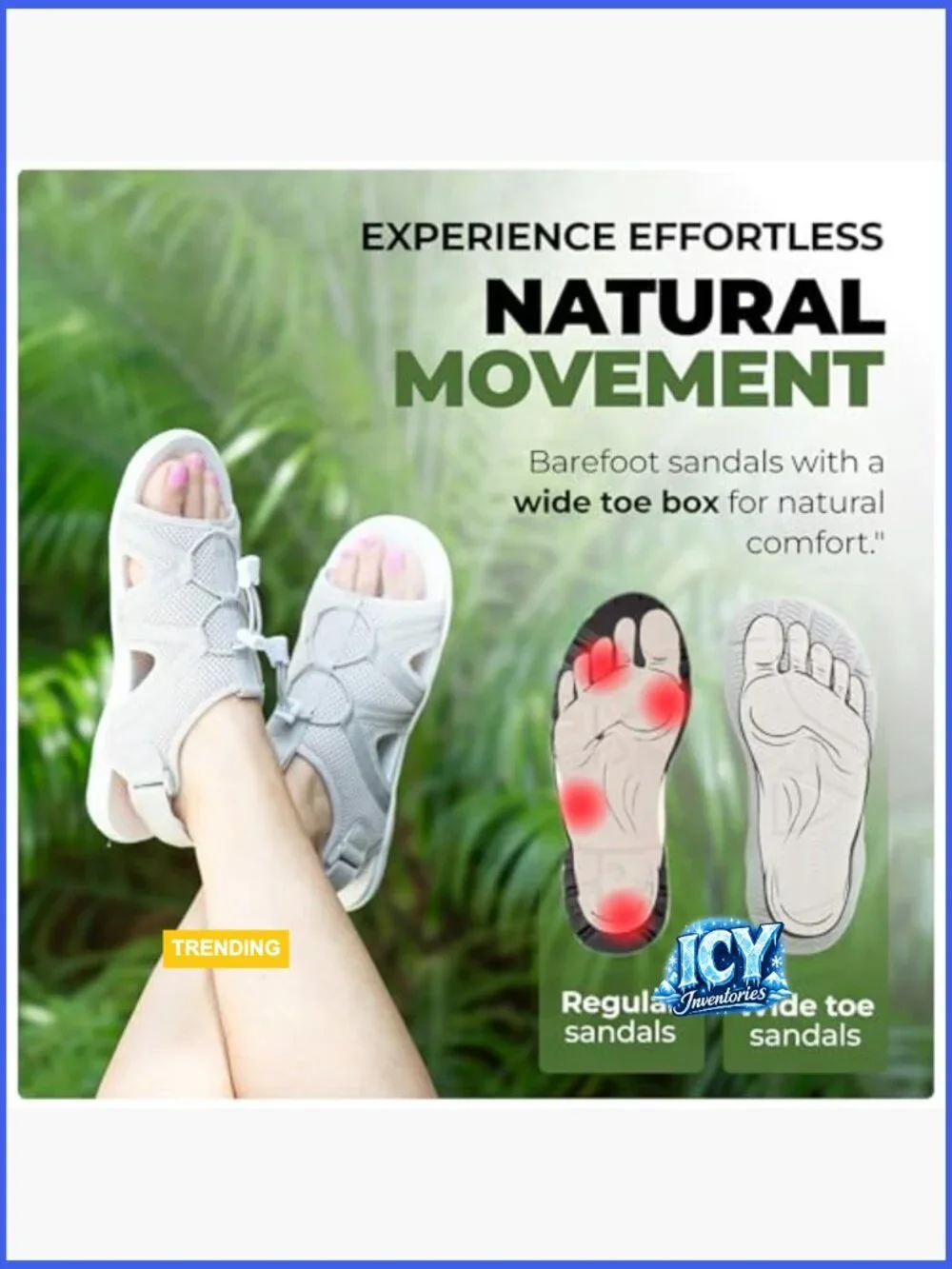 Zero Drop Sole Barefoot Sandals for Men Women